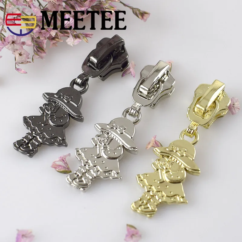 10 шт. Meetee 3 #5 # слайдер на молнии ремонтные комплекты для металлической смолы DIY