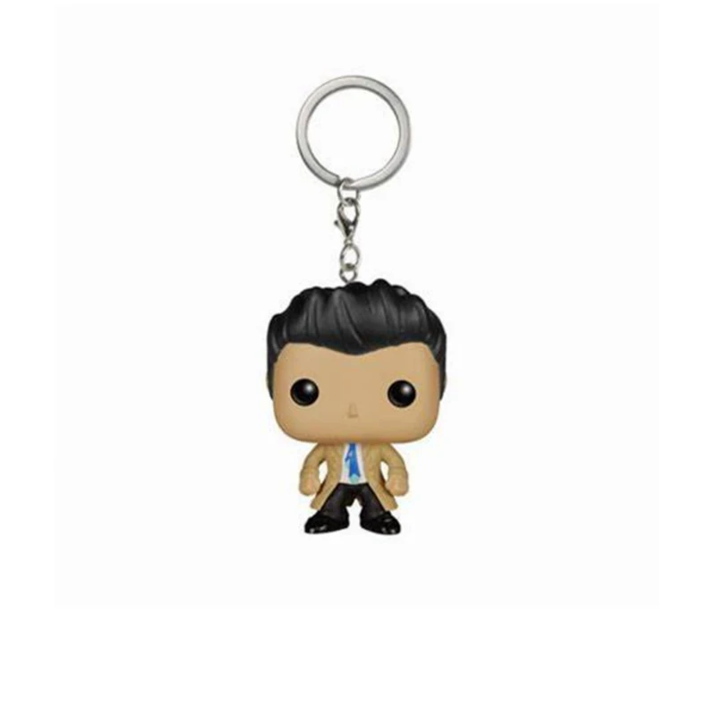 castiel funko pop keychain