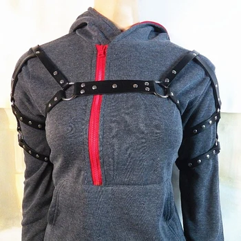 

COLEMJE Sexy Binding Straps For Female 2020 Women Belt Adjustable Pure Hand-Made Harajuku Punk Chest Leather Wild Style Belt