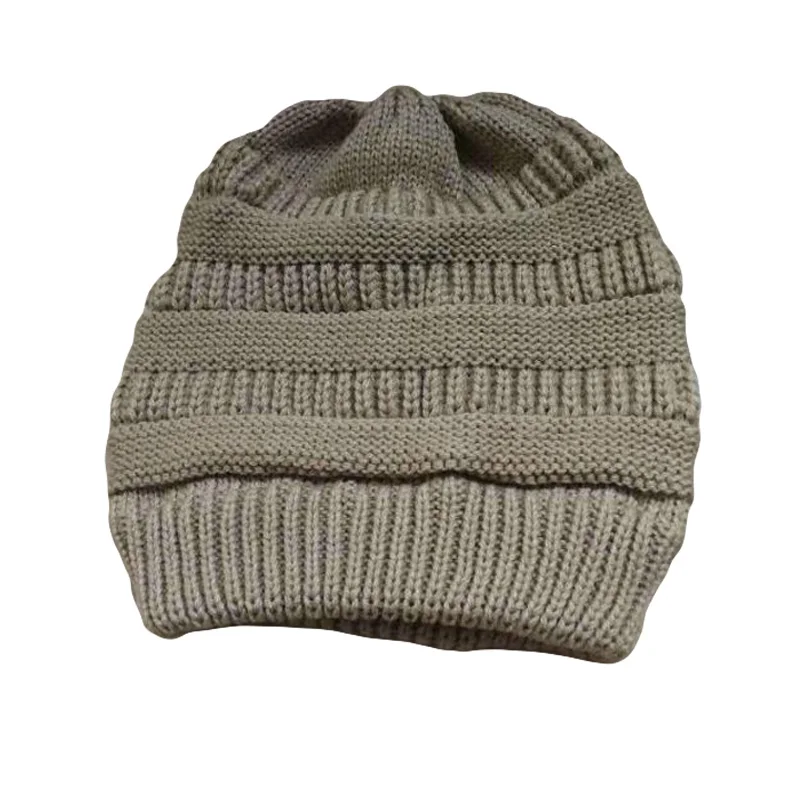 Серый Шапка femme hiver Мужская и женская вязаная шапка Skully из мериносовой шерсти Женская модная теплая плотная шапка - Цвет: Серый
