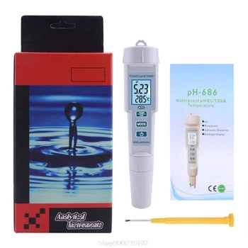 

4 in 1 PH/TDS/EC/Temperature Meter PH Meter Digital Water Quality Monitor Tester Aug 10 20 Dropship