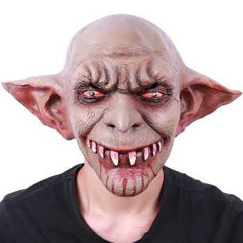 

Horror Devil Latex Mask Full Head Halloween Haunted House Mask Props Halloween Costume Cosplay Party Mask Decoration