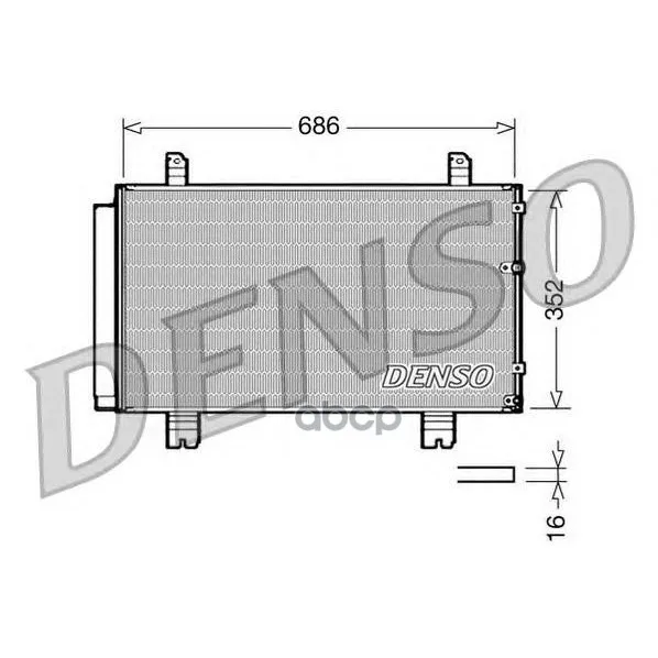 Конденсатор, Кондиционер Denso арт. DCN51002