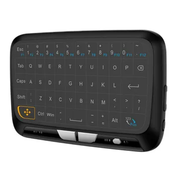 

H18 Wireless Keyboard USB 2.4Ghz Wireless Virtual Keyboard Touchpad Mice Air Mouse Rubber with Li Battery for Android TV PC