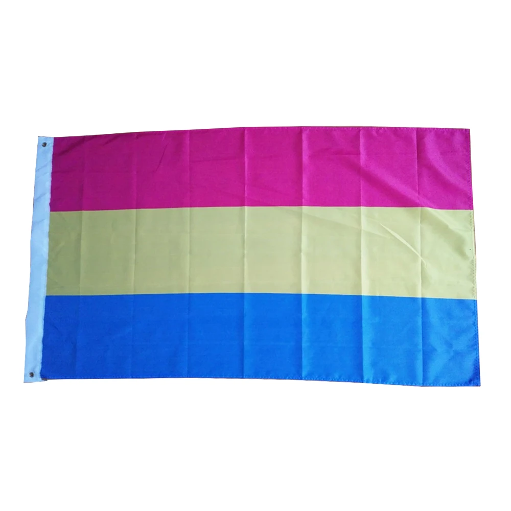 

Gay Rainbow Pride Flag LGBT 150X90CM 3x5 FT 100D Polyester Digital Printing With Two Grommets Outdoor Indoor Free Shipping