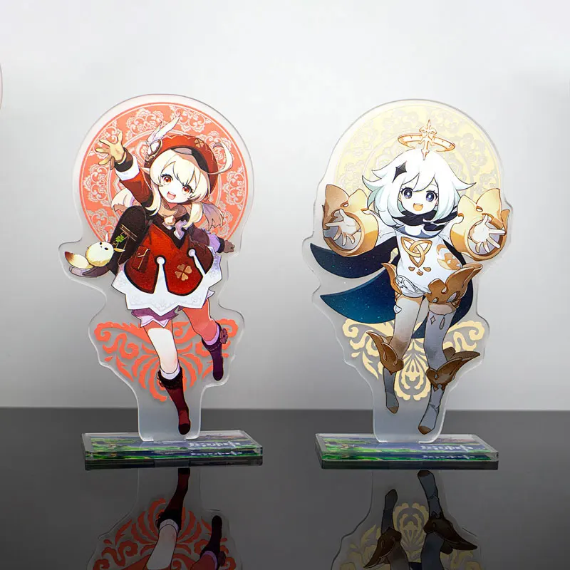 Genshin Impact Action Figures Acrylic Stand Model Genshin Raiden Shogun Kokomi DIY Desk Decor Standing Sign Collection Ornament 5