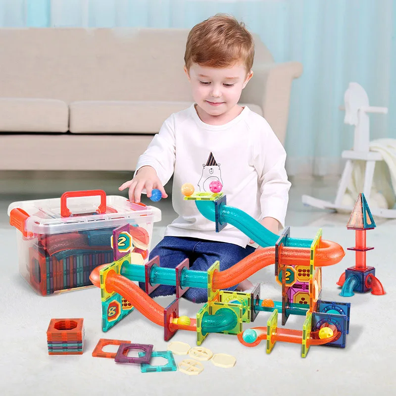 

66/74 pcs DIY Magnetic Designer Construction Set Magnetic Building Blocks Modeling Building Toys For Children Gifts