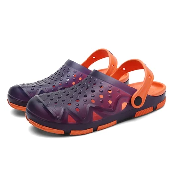 

2020 New Comfort Beach Sandals Summer Croc Shoes Man Sandals Clogs Crocks Man Shoes Black Slides Slippers Casual Jelly Shoes