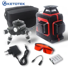 12 линия лазерный нивелир 3D самовыравнивающийся инструмент лазерный нивелир 360 градусное горизонтальное вертикальное Измерение Красного цвета для дома и улицы штатив коробка