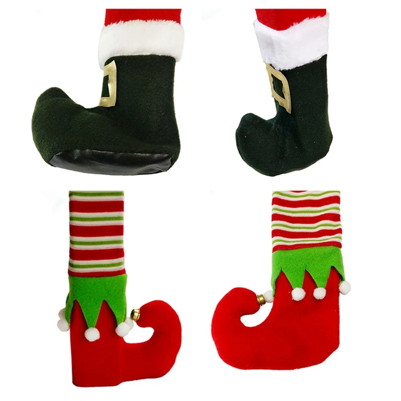 New Christmas Chair Feet Cover Christmas Decoration Tables And Chairs Foot Covers Non-slip Cases