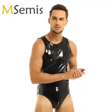 Для мужчин нижнее белье латексные купальники латексные Лакированная кожа ванный комплект без рукавов для девочек, боди-комбинезон, комбинезон, гимнастическое, балетное трико купальники Для мужчин нижнее белье латексные купальники латексные Лакированная кожа ванный комплект без рукавов для девочек, боди-комбинезон, комбинезон, гимнастическое, балетное трико купальники