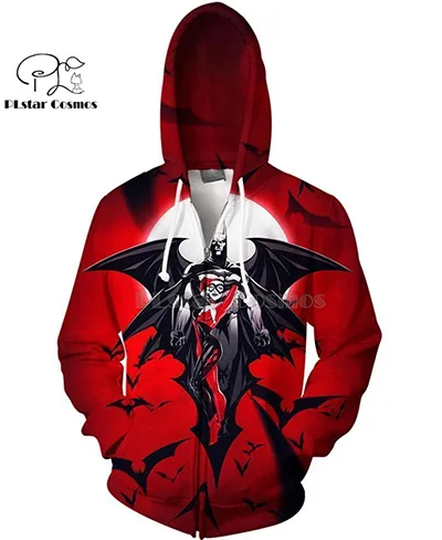 PLstar Cosmos dc comics batman and Harley Quinn 3d hoodies/shirt/Sweatshirt Winter autumn funny Harajuku streetwear - Цвет: zip hoodies