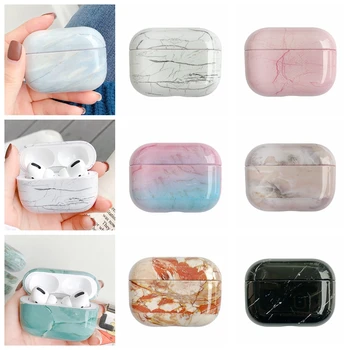

fundas For AirPods PRO Case Luxury Marble Print Stone Hard 3D Pattern Earphone Case for Apple Airpods PRO3 Headphone Cases Capa