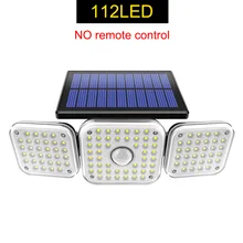 

2022NEW Solar Lights Outdoor 182/112 LED Wall Lamp with Adjustable Heads Security LED Flood Light IP65 Waterproof with 3