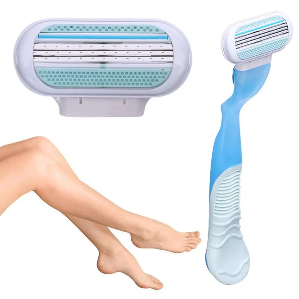 

1 Set Women's Razor Holder Safety Razor Blade Shaving Kit Depilation Rasoir Miniso Female Razor Stand Replaceable Head Shaver