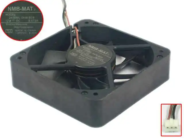 

NMB-MAT 2406ML-04W-B29 TA1 DC 12V 0.072A 60x60x15 мм вентилятор охлаждения сервера
