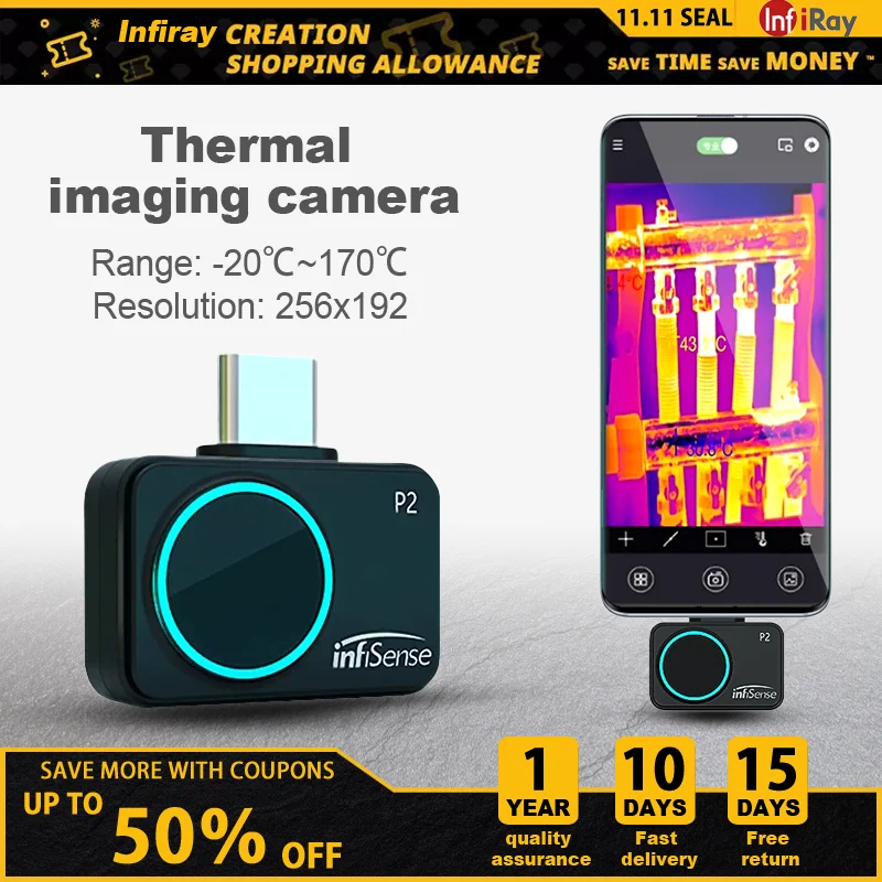 InfiRayNightVisionGoP2ThermalImagerMobilePhoneForAndroidType