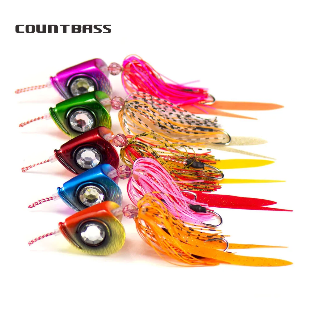 5 Pz Count Bass 100G 3.5Oz Ultimate Slider Jig Tai Rubber Kabura Esca Da Pesca Strappata Vmc Assist Hook Madai Jigging Gomma Salata