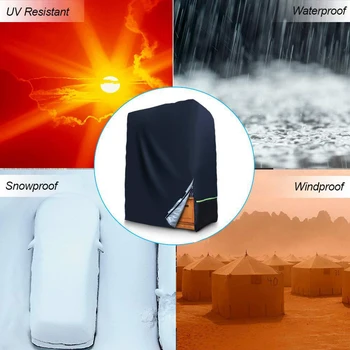 

Anti Dust Waterproof Breathable Outdoor Chair Cover Rain Resistant Garden Oxford Fabric Sofa Furniture Protective Patio Recliner