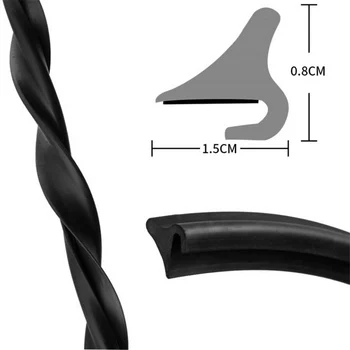 

Rubber Weatherstrip Sealing Strip Windshield Panel Universal 1.8 meters