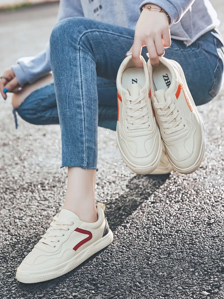 

2020 New Style Spring Small White Shoes Woman Female Spring And Autumn Money Canvas Shoes Joker Leisure Sports Shoes Sneakers
