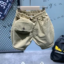 Универсальная одежда для мальчиков; Новинка года; Летний стиль; корейский стиль; кошелек; большая задница; 5 брюк; Zhy838