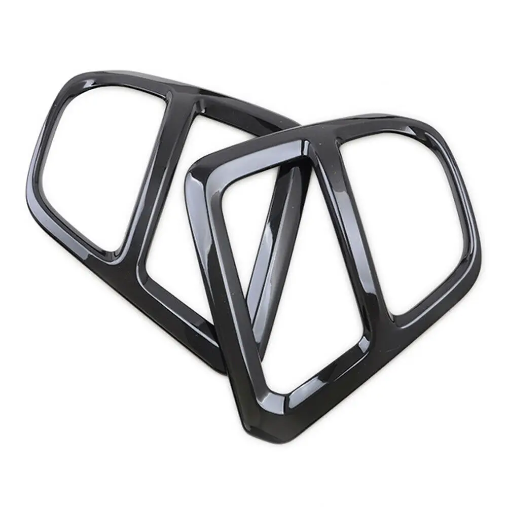 For Subaru Forester SK Glossy Black Front Fog Light Lamp Cover Trim Sticker