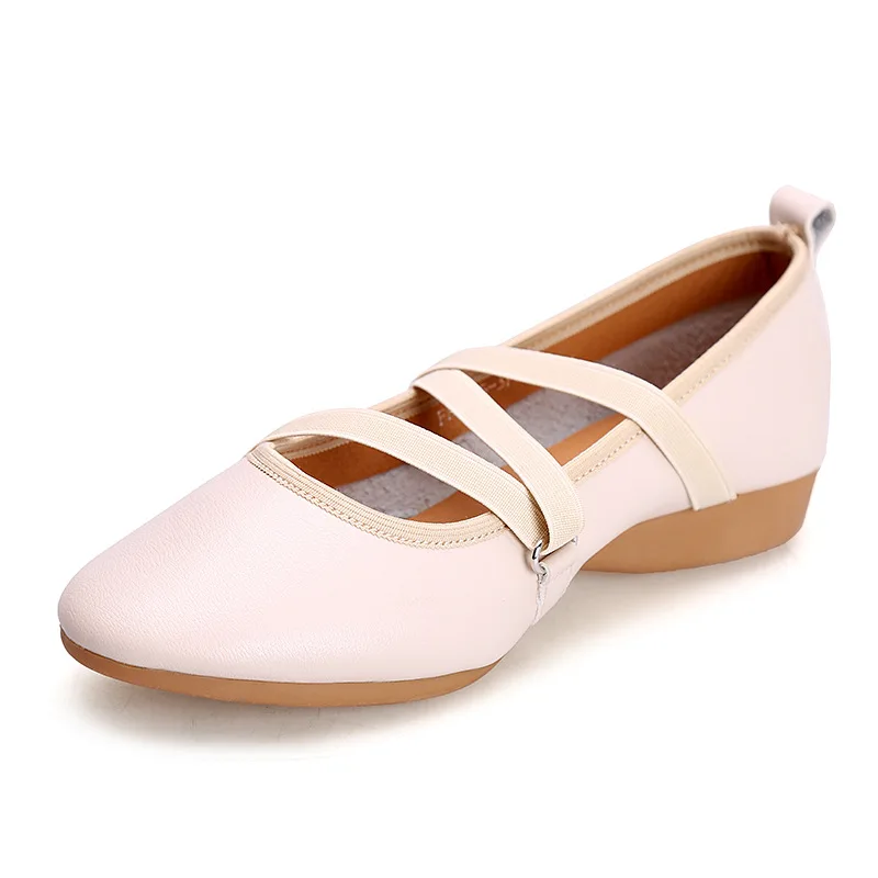 MDM-white Женская обувь для латинских танцев на мягкой подошве; zapatos de BAILE latino; современная танцевальная обувь; мягкие балетки; обувь для выступлений; женская обувь - Цвет: MDM-white
