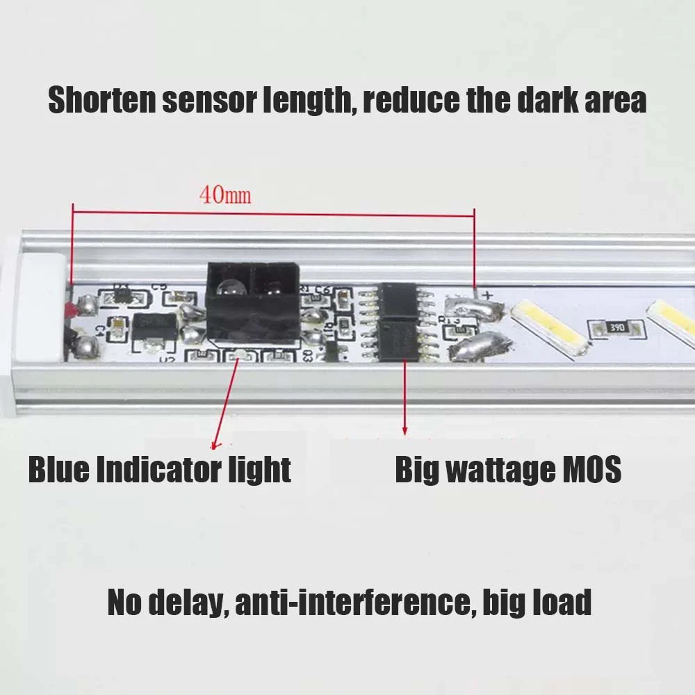 12 V-24 V ручная развертка Сенсор переключатель Кухня под шкаф СВЕТОДИОДНЫЙ Свет Аксессуары Ручной волны Управление выключатель для Светодиодные полосы