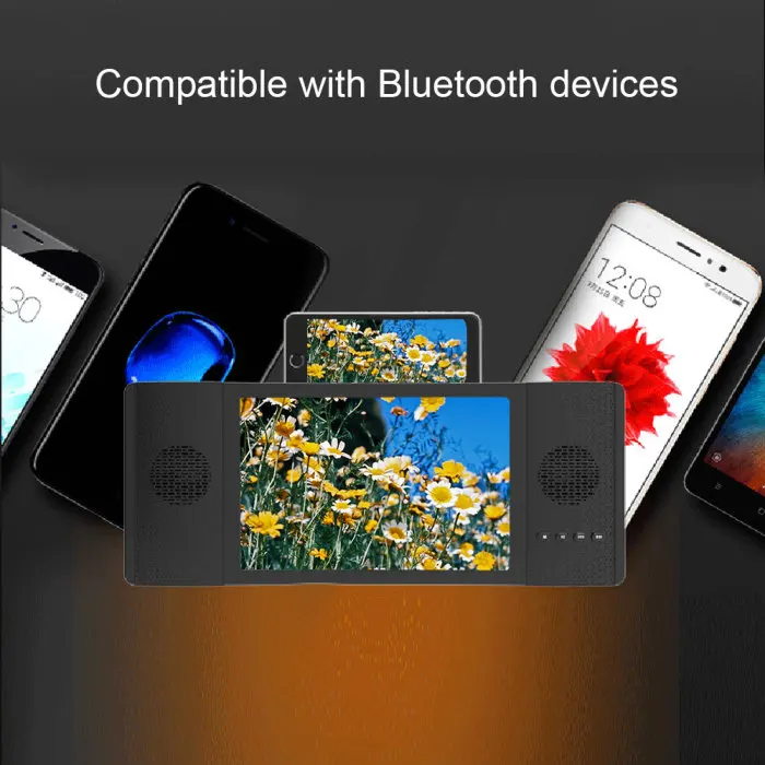Bluetooth аудио телефон экран усилитель высокой четкости видео Настольный ленивый стенд VDX99
