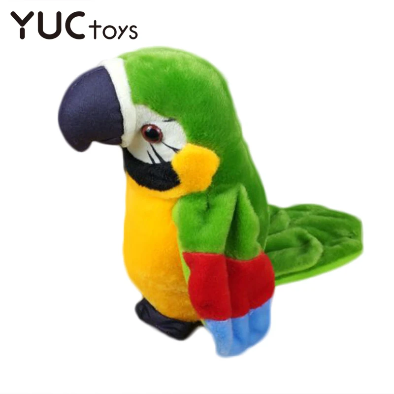Talking-Toys Parrot Plush-Toy Wings Electronic-Toy Animal Kids Childrens Cute for Repeated