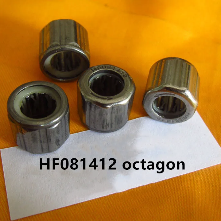 100pcs HF081412 EWC0812 8x14x12mm FC-8 one way needle roller bearing clutch 8*14*12 mm Outer ring smooth knurled octagon hexagon
