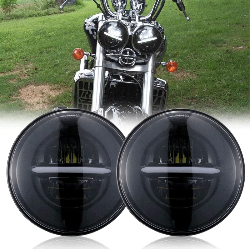2x5 75 дюйма светодиодные фары дальнего/ближнего света halo для Triumph Rocket iii 3 &amp Speed Triple