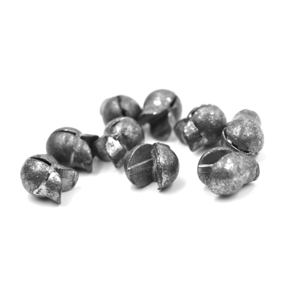 MNFT 40Pcs Split Shot Lead Sinkers 6 Sizes Fishing Weights Removable  Fishing Sinkers Round Weight Carp Fishing Rock Lead