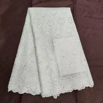 

2019 African Tulle Lace Fabric High High Quality Lace Material Net French Embroidery Nigeria Lace Fabric Swiss cotton LYC22