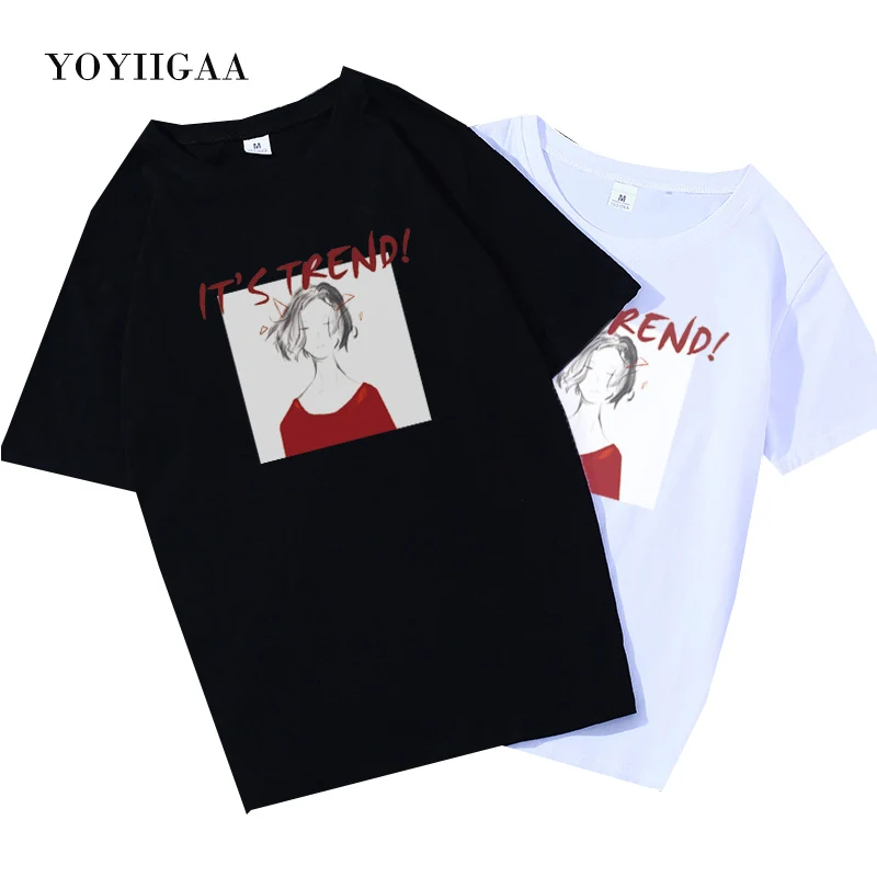 

White T Shirt Women Tops Summer Female T-shirt Casual Short Sleeve Women's Tshirts Harajuku Woman T-Shirts Loose Lady Clothes