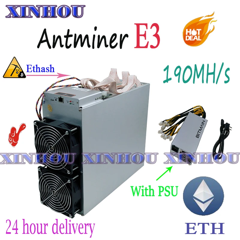 ETH ETC Miner Antminer E3 190MH/S Ethash с BITMAIN PSU Asic miner лучше, чем S9 S11 B7 Z11 S15 Innosilicon A9 T3 m3 M10 D1 ETH ETC Miner Antminer E3 190MH/S Ethash с BITMAIN PSU Asic miner лучше, чем S9 S11 B7 Z11 S15 Innosilicon A9 T3 m3 M10 D1