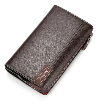 

New Men's Wallets Men Long Purse Wallet Male Clutch PU Leather Zippers Wallet Men Business Wallet Coin Purse