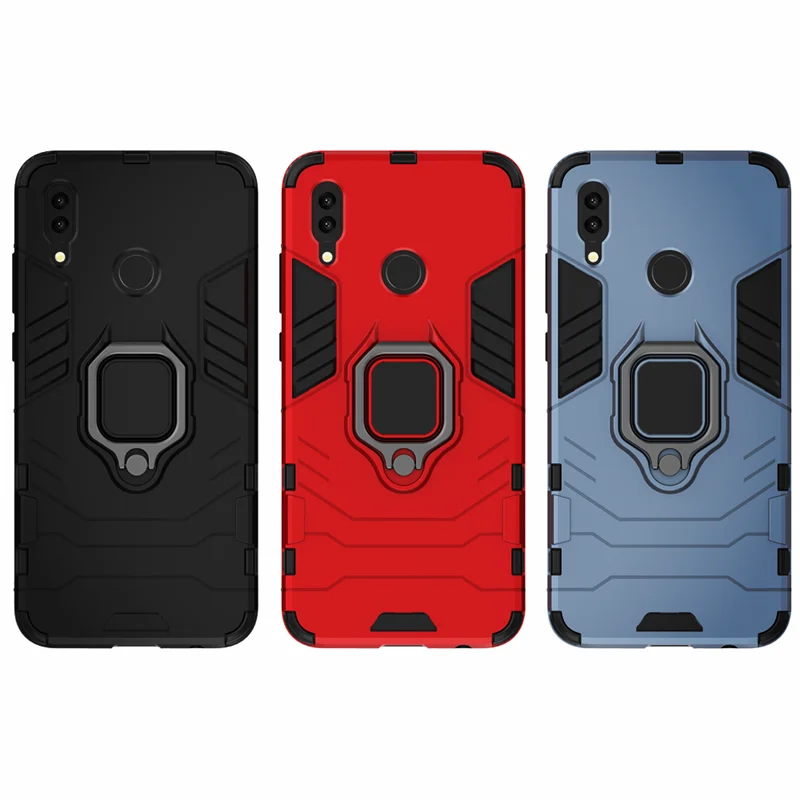

Shockproof Armor Case For Huawei Honor 10 Lite Case Ring Holder Stand Cover for Huawei Honor 10 lite 10lite HRY-LX1, HRY-LX2