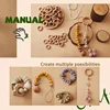 20PCS Wooden Ring Baby Teether 25mm/30mm Circle Beech Ring Natural Wood Rodent Teething Rings DIY Bracelet Ornaments Accessories 5