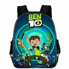 13 дюймов с персонажами из мультфильмов для мальчиков школьные ранцы», «Бен 10» Детская футболка с надписью; Детский рюкзак с притом по школьный мочила