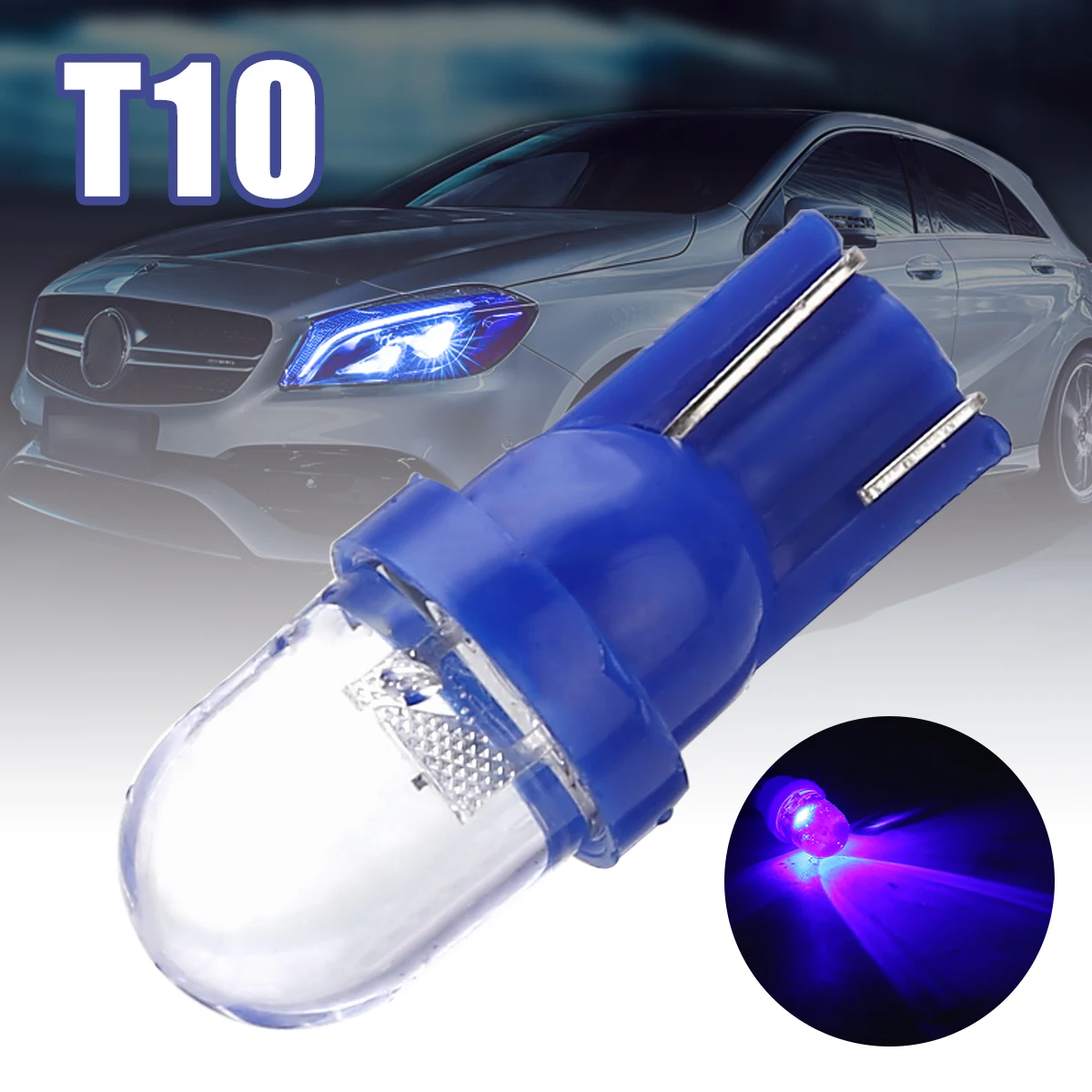 

Universal T10 LED W5W 158 168 194 501 12V Car LED Side Dashboard Wedge Light Bulbs Blue for Car Light Source