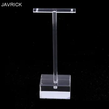 

Earrings Jewelry Display T Bar Stand Holder Rack Organic Glass 2Pcs