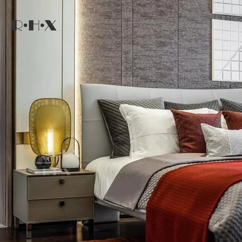 شراءجديد النمط الصيني لمبة مكتب أباجورة غرفة نوم الحديثة موجزة الأصالة فندق مكتب شخصية نموذج بين لمبة مكتب