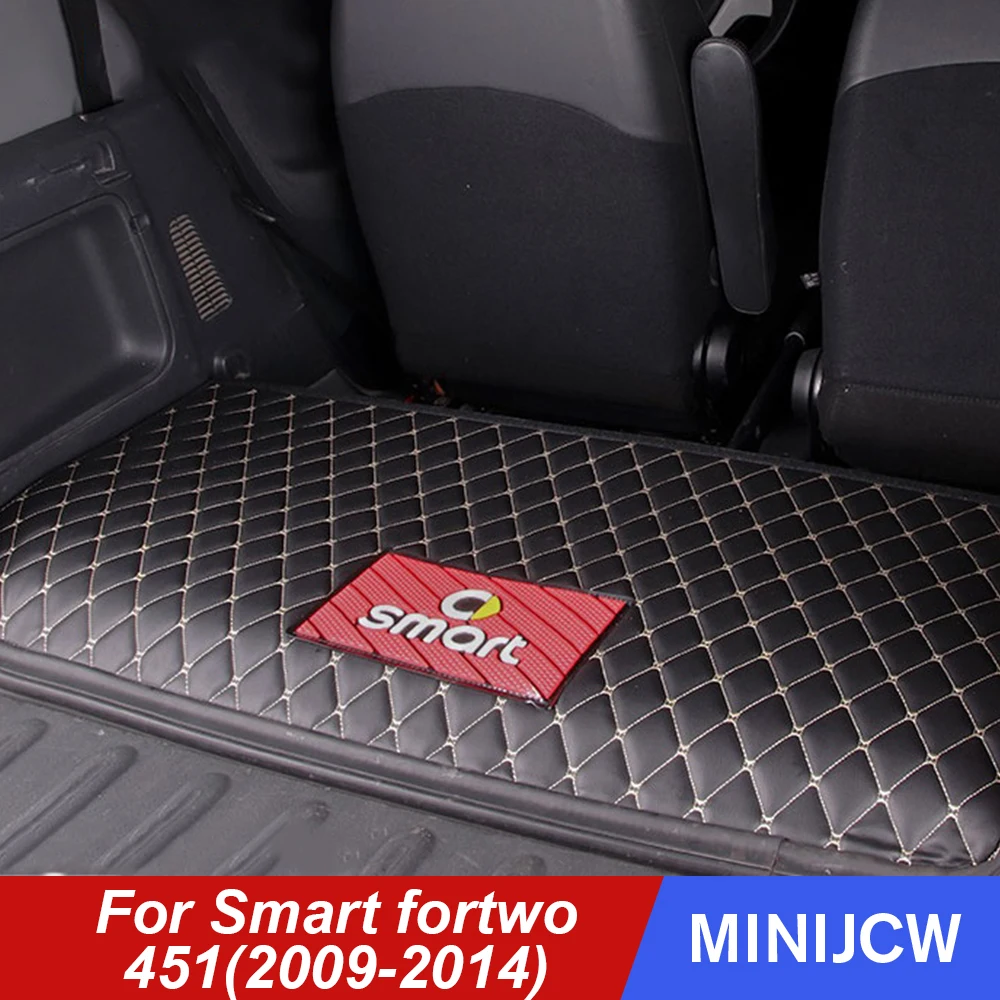 

Car Styling Rear Cargo Liner Trunk Mat Dirty Carpet Floor Allrounded Waterproof Protector For Smart fortwo 451 Accessories