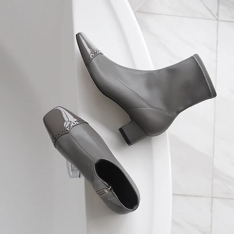 

2019 With Elastic Short Boots Woman Boots