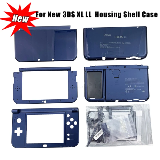 Noble Blue Color Full Housing Shell Case For Nintendo NEW 3DS XL 