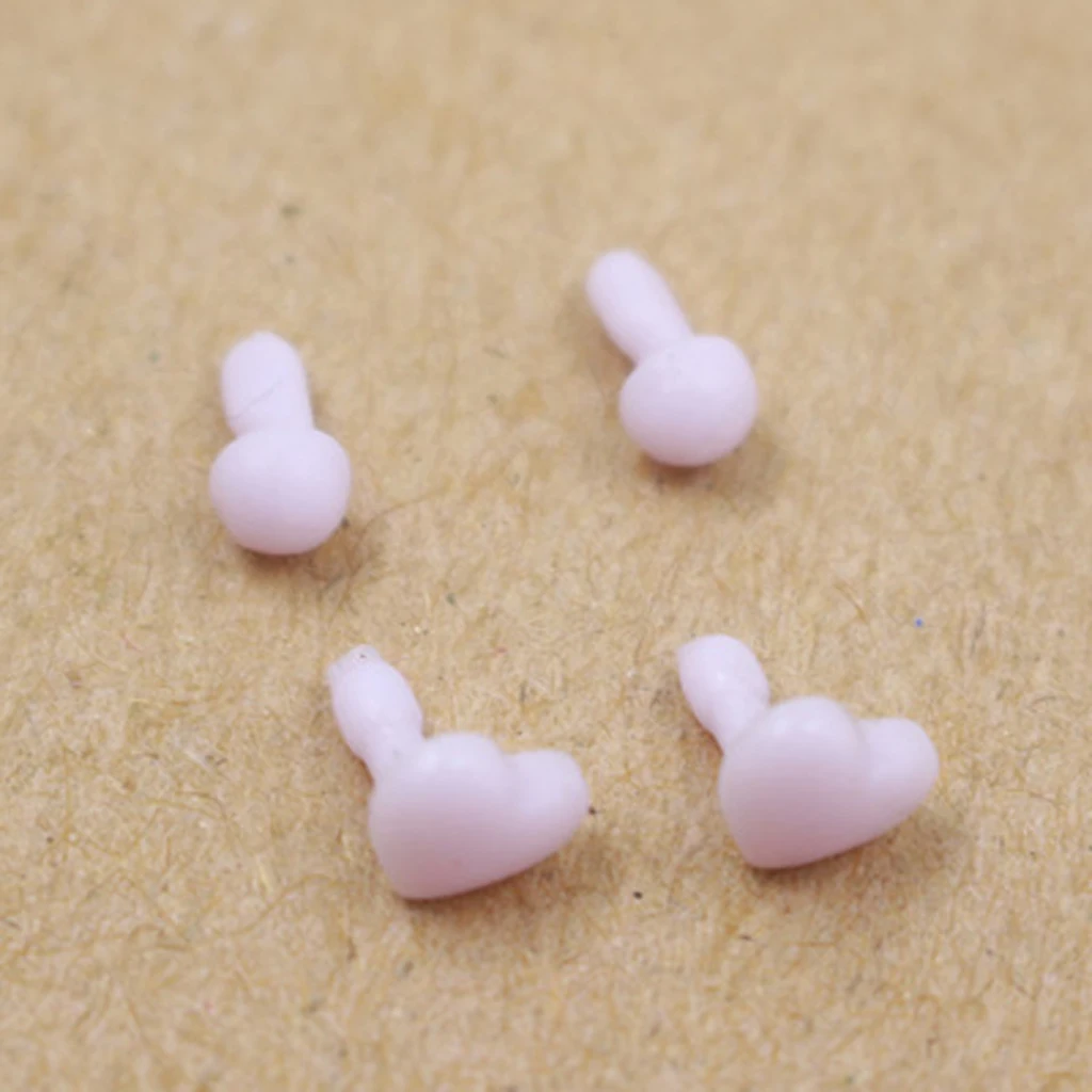 6 Colors Lovley Heart-Shape Ear Stud Make Up for 12