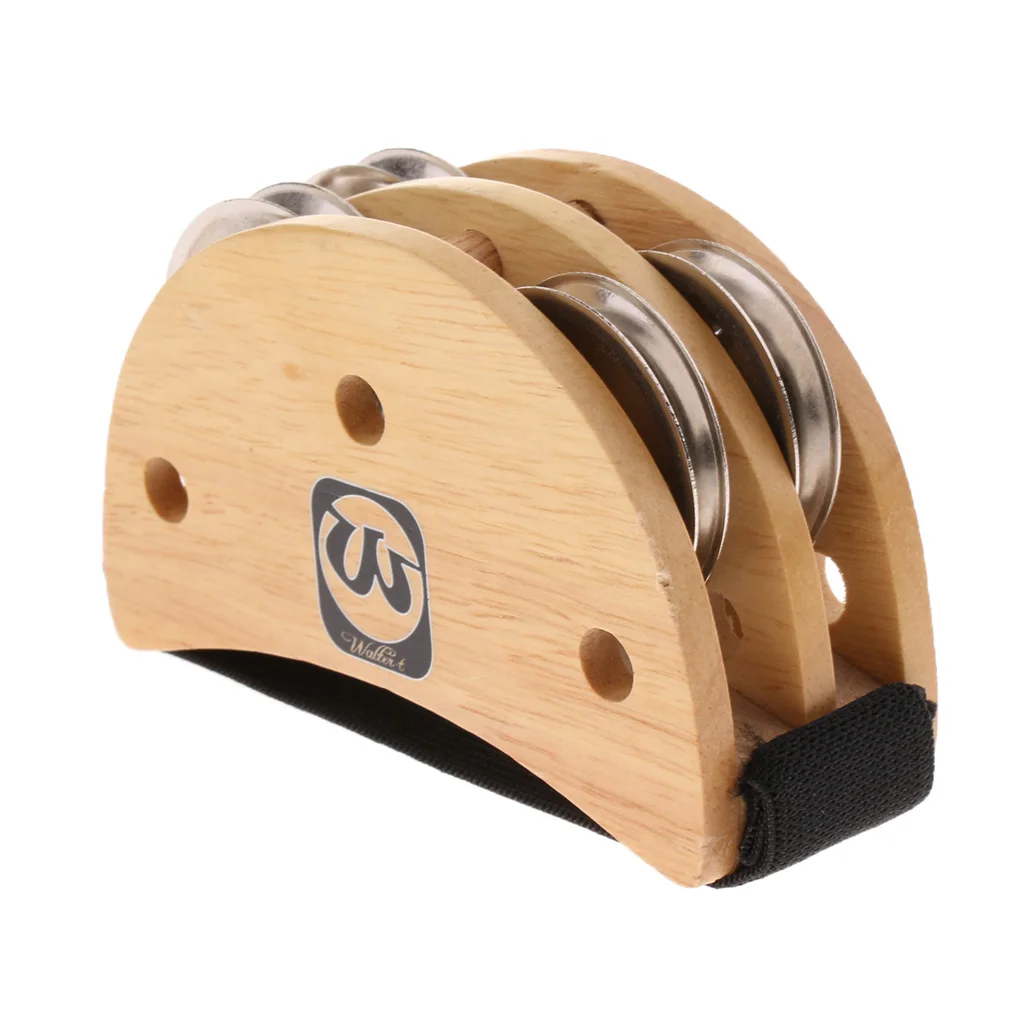 MagiDeal деревянный шейкер для ног ножной Тамбурин яркий звук Cajon аксессуар