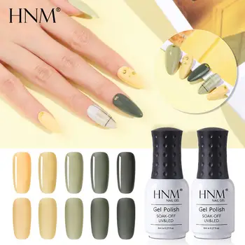 

HNM 8ML Gel Nail Polish Sunset Nail Varnish Primer UV LED Soak Off Semi Permanent Gel Polish Salon Manicure